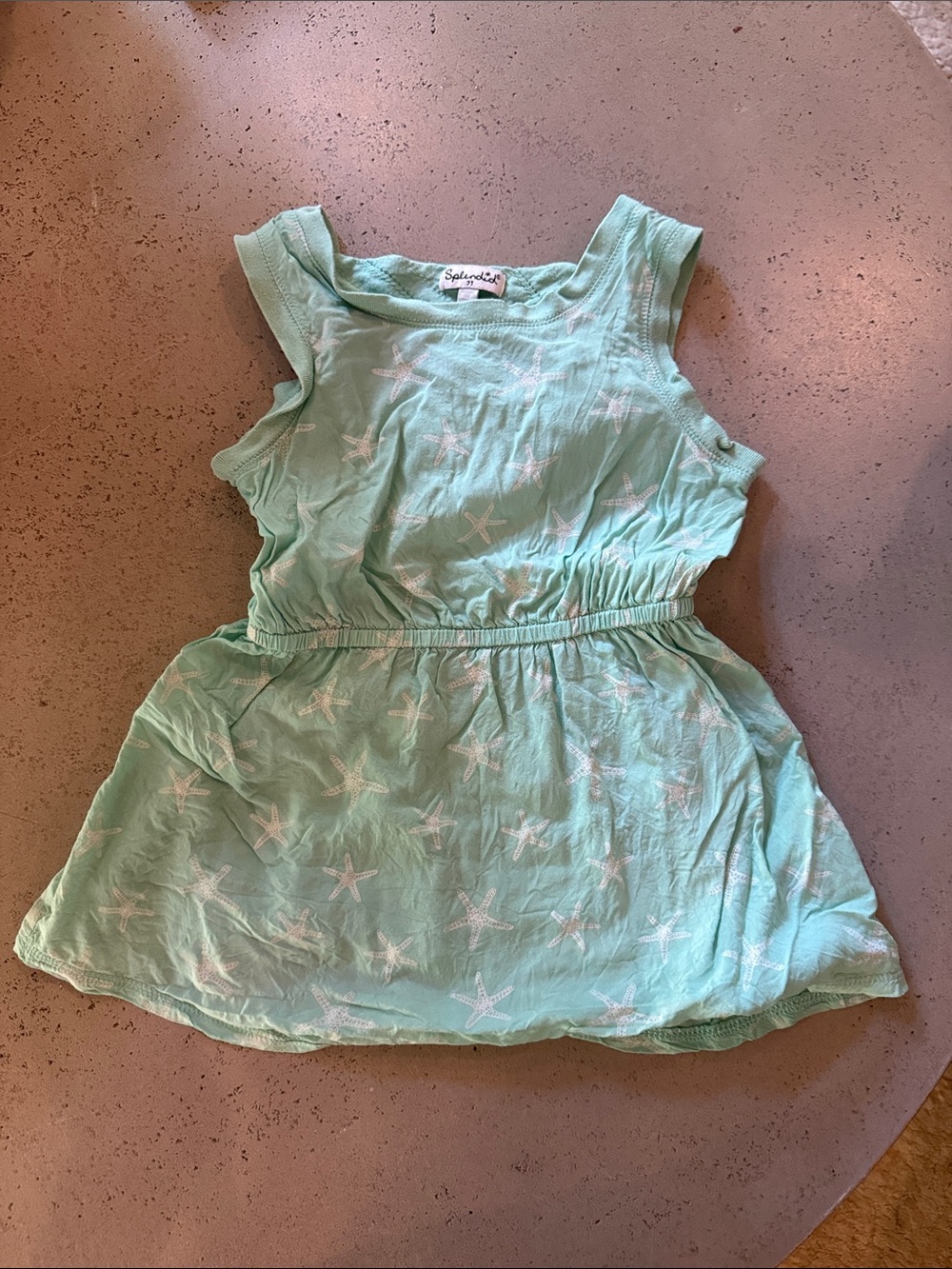 Splendid Mint Starfish Print Tank Dress 2T